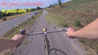 Si guida bene una bici freni a bacchetta [upl. by Zilada]