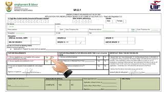 How to claim UIF Part 1 21 Form WalkinOnline [upl. by Tempest]