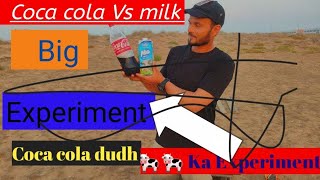 Coca cola Vs milk Experiment dudh ke sath CocaCola ka misran [upl. by Dwan27]