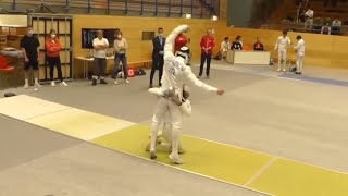 Fencer Carded for HUGGING Opponent [upl. by Anilad615]