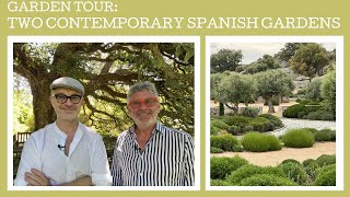 Garden Tour Two contemporary gardens in Spain [upl. by Eynahpets]