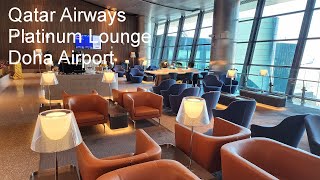 Qatar Airways Doha Platinum Lounge 4k [upl. by Sandry]