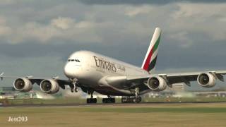 Emirates A380 Arrival amp Departure A6EDG [upl. by Kalk]