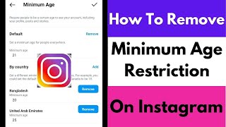 How To Remove Minimum Age Restriction On Instagram  Remove Minimum Age Limitation on Instagram [upl. by Plante]