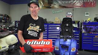 How to Install amp Upgrade to Bitubo Rear Shocks on a Modern Vespa [upl. by Anama]