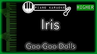 Iris HIGHER 3  Goo Goo Dolls  Piano Karaoke Instrumental [upl. by Ahsele]