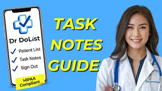 How to Add Patient Task Notes Dr DoList mini EMR app [upl. by Amehsat]