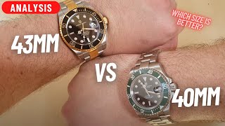 43MM VS 40MM WATCHES WHICH IS THE BEST [upl. by Deedee]