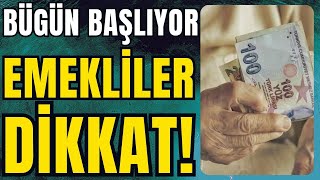 Bugün emekli hesaplarına yatacak Başvuru için neler yapılmalı haber sondakika [upl. by Aimerej]