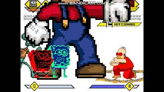 Mugen 1100 DSbob DPingu DHomer SymSMario vs OniDSbob Giant Mario SHomer SbobC19 [upl. by Isaak288]