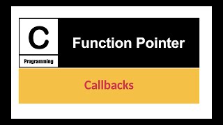 C Programming Tutorial  Function Pointer in c programming language  Learn callbacks  With Example [upl. by Liggett150]