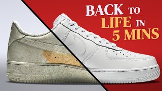 Easy Method To Restore White Sneakers How To Clean White Sneakers Properly [upl. by Gnurt]