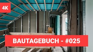 Der Bau ist trocken was wohl am Dach liegt 024  bautagebuch [upl. by Tebasile]