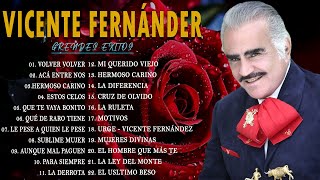 VICENTE FERNANDEZ MEJORES CANCIONES  VICENTE FERNANDEZ 40 GRANDES ÉXITOS MIX [upl. by Changaris]