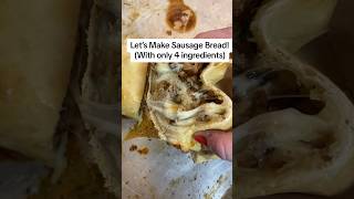 Easy FourIngredient Sausage Bread easyrecipe easydinner dinner yummy delicious [upl. by Casimir]