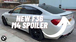 Installing An M4 Style Bootlid Spoiler on My BMW 420D F36 Gran Coupe [upl. by Enaenaj]