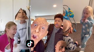 🤣 SCARE CAM 😱 Priceless Reactions 😁 Funny Prank Compilation [upl. by Maller]