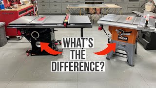 Budget vs Professional Table Saw  What’s the Difference [upl. by Essilevi]