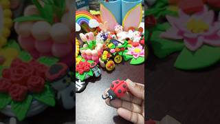 DIY Clay ladybug ।। Clay craft ।। Clay art ।। diy shorts clayart craft art creative [upl. by Gio587]