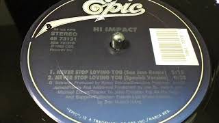 HI IMPACT NEVER STOP LOVING YOU SPANISH VERSION [upl. by Netsud179]