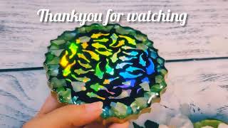 How to use abalone shell flakes in resin with vinyl [upl. by Olcott]