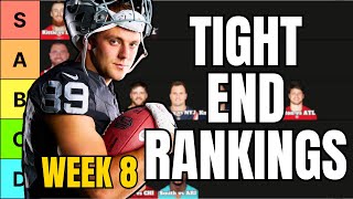 Top 18 Tight Ends Rankings For Week 8 Fantasy Football [upl. by Ahselrak]