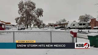 Early winter storm hits New Mexico [upl. by Nolra]