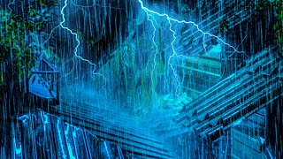 Thunderstorm Sounds for Deep Sleep Relax Insomnia Relief  Strong Rain on Roof amp Intense Thunder [upl. by Allenrac358]