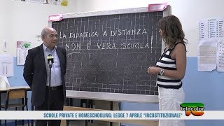 Scuole private e homeschooling legge 7 aprile quotincostituzionalequot 05062020 [upl. by Notyal]