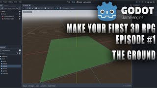 MAKE YOUR FIRST 3D RPG IN GODOT 1  THE GROUND [upl. by Gregor]