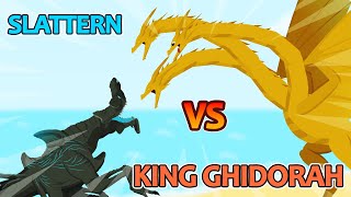 King Ghidorah vs Slattern  Kaiju Animation [upl. by Vyse423]