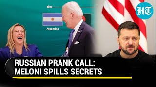 Italy PM Fooled Makes Big Confession On Ukraine During Prank Call By Russian Comedians [upl. by Imik643]