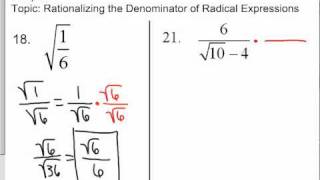 Rationalizing the Denominator of Radical Expressions [upl. by Hugibert981]