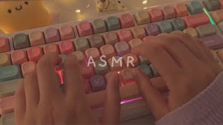 Cozy ASMR 1h keyboard typing for sleep relaxation and focus ☁️ [upl. by Anaeg501]