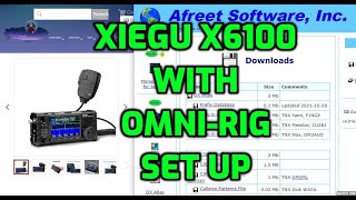 XIEGU X6100OMNIRIG V1 SET UPSDR link program [upl. by Driskill386]