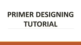 Primer designing Tutorial  NCBI NEB Tm calculator and Reverse complement [upl. by Aninahs373]