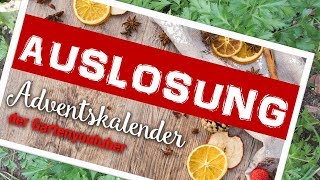 Auslosung Gartenyoutuber Adventskalender  Wer hat gewonnen [upl. by Oigufer]