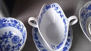 Meissen Antique Blue Onion Find [upl. by Mosira]