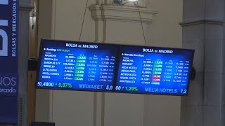 El Ibex 35 inicia el mes en tono positivo y trata de lograr los 9300 puntos [upl. by Neret]