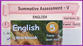 5th standard SUMMATIVE ASSESSMENT WORKBOOK ANSWERS [upl. by Rogerg]