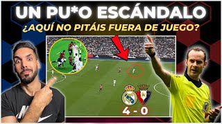 💥El MADRID GOLEA al OSASUNA con un FUERA DE JUEGO NO PITADO a VINICIUS ¡UN ESCÁNDALO [upl. by Erminie]