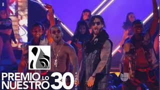 Maluma  Corazón Feat Nego do Borel Live at Premio Lo Nuestro 2018 [upl. by Onilegna]