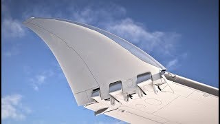 Boeing 777X folding wingtips [upl. by Aitnohs]