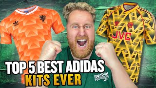 TOP 5 Adidas Football Kits RANKED  kitSTORY [upl. by Lu]