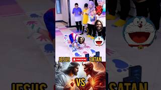 😇Jesus Vs Satan 😈 How would you rate the Lord Jesusshorts jesus god lord jesuschrist deusfy [upl. by Victory]