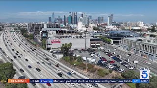 LA residents prepare for traffic nightmare due to World Series major events this weekend [upl. by Telimay825]