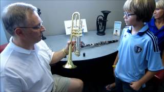 Beginning Band 5th Grade Student Rents an Instrument with RentMYinstrumentcom [upl. by Nosniv869]