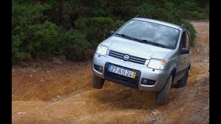 Test Fiat Panda 4x4 Climbing 12 fire  Devagar devagarinho Falken Tires Eurowinter HS435 [upl. by Nanam854]