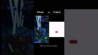 Animasi VS Original Ketika Hujan Tapi Ada Petir Saat Malam Hari animasi minecraft indonesia [upl. by Bernard]