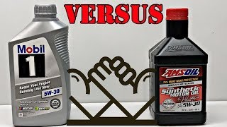 Mobil 1 vs Amsoil Search for the best synthetic oil Bench testing part 1 [upl. by Carlstrom]